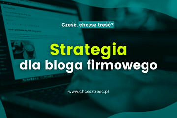 Laptop, na ekranie którego znajduje się artykuł blogowy