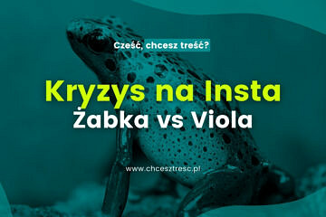 Informacja o kryzysie w Żabce na tle żaby