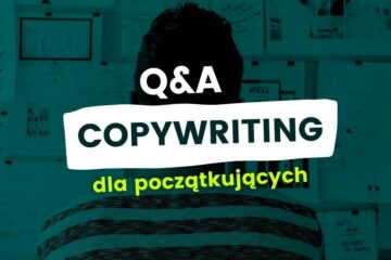 Grafika przedstawiająca pytania na temat copywritingu.